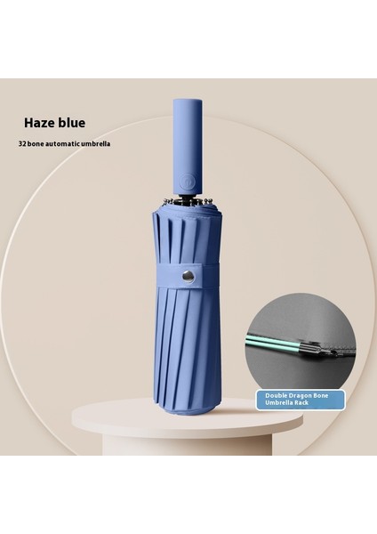 Siyah Kauçuk Çift Katmanlı Şemsiye Güneşlik Şemsiye Katlanır Yağmur ve Güneşli Şemsiye (Yurt Dışından)