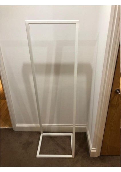 Metal Ceket Askılığı Antre Askılık Açık Gardırop 1 Adet Beyaz Renk fiyatları