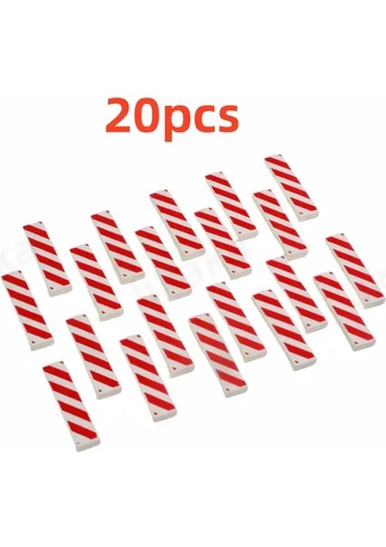 20PCS Moc Zemin Baskılı Fayans Yapı Taşları Oyuncaklar Parçalar Uyumlu Klasik Tuğla Aksesuarları Şehir Blokları Çocuklar Için Oyuncaklar Hediye Scolor: Kırmızı (Yurt Dışından)