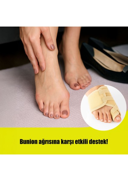 Ayak Baş Parmak Düzeltici Kemik Çıkıntısı Düzeltici Halluks Gece Ateli (1 Çift)