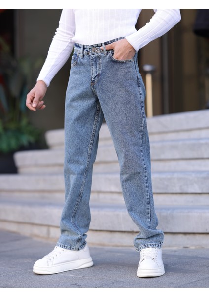 Erkek Baggy Fit Casual Denim Kot Pantolon fiyatları