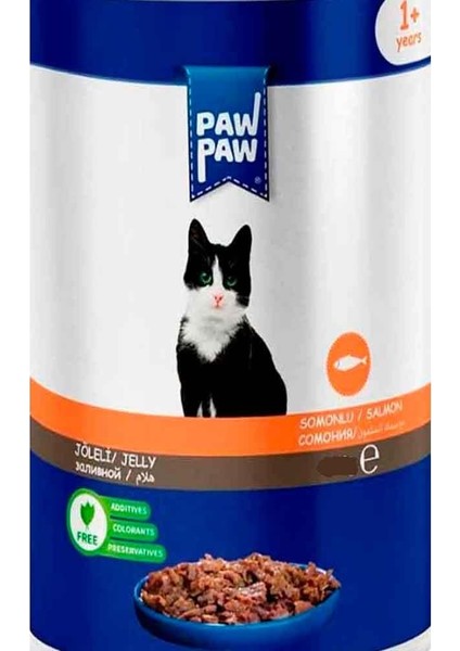 Paw Paw Kedi Yaş Maması Somonlu 85 gr