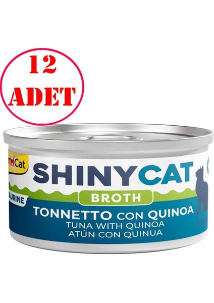 Gimcat Shinycat Kedi Konservesi Kinoalı ve Ton Balıklı 70 gr 12 Ad