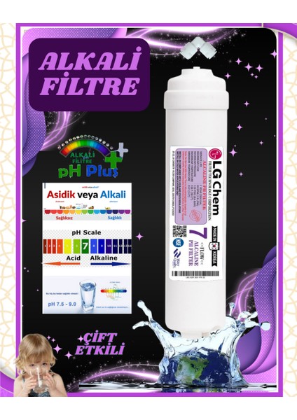 Ligth Gastro Lg Chem Çift Etkili Alkali Ph Filtresi Su Arıtma Cihazları Için
