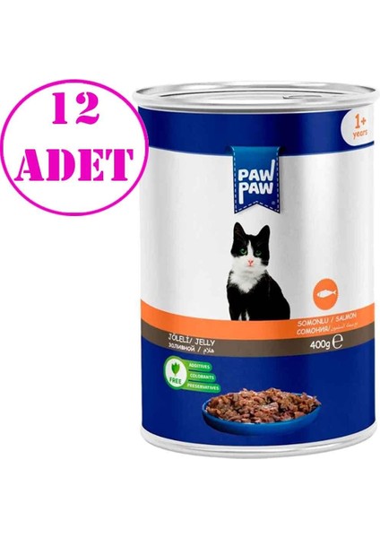 Kedi Konservesi Somonlu 400 gr 12 Ad