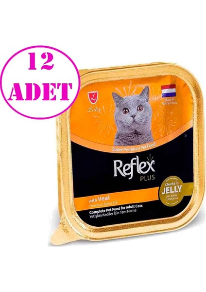 Jöleli Dana Etli Kedi Konservesi 85 gr 12 Ad