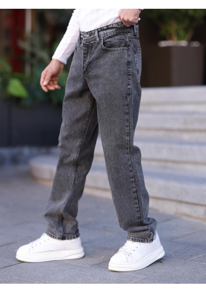 Erkek Baggy Fit Casual Denim Kot Pantolon