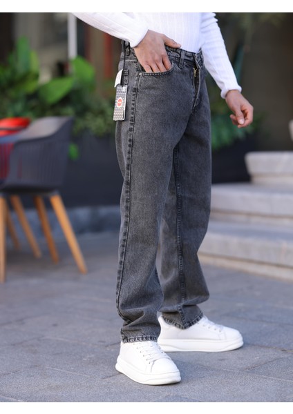 Erkek Baggy Fit Casual Denim Kot Pantolon