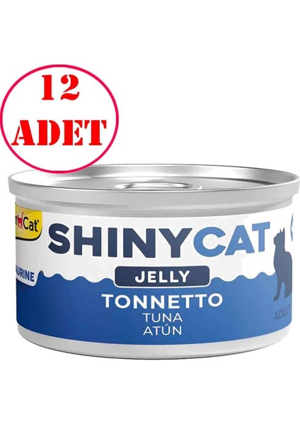 Gimcat Shiny Cat Jel Içinde Ton Balıklı Kedi Konservesi 70 gr 12 Ad