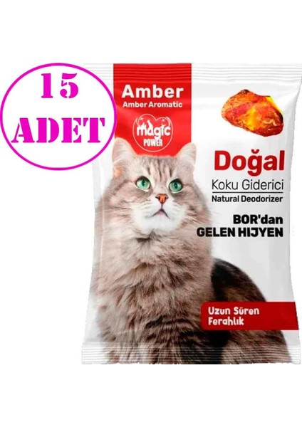 Magic Power Kedi Kumu Koku Giderici Amber 25 gr 15 Ad