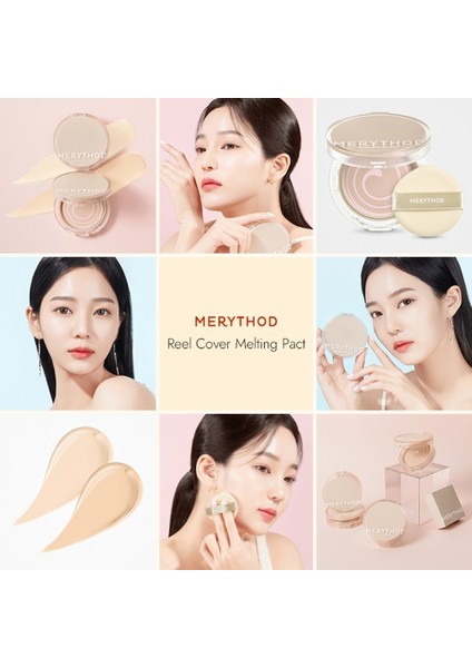 Reelcover Melting Pact 02 Natural Beige SPF50+PA++++ - Yağlı Ciltler Için Yüksek Kapatıcı Fondöten