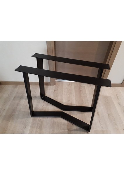 Metal Masa Ayağı Profil Masa Ayakları Çalışma Masası Ayağı Beyaz Renk 1 Takım