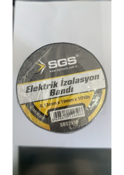 Elektrik Izolasyon Bandı siyah 0.13 mm x 19 mm X13 Yds ( 5 Adet )