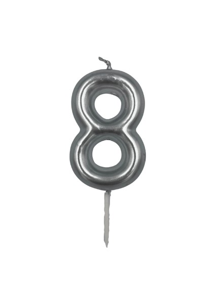 Mum Rakam 8 Yaş Gümüş Lüks