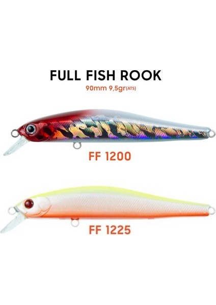 Rook F 90MM 9,5gr Lrf Light Spin Lüfer Levrek Sahtesi