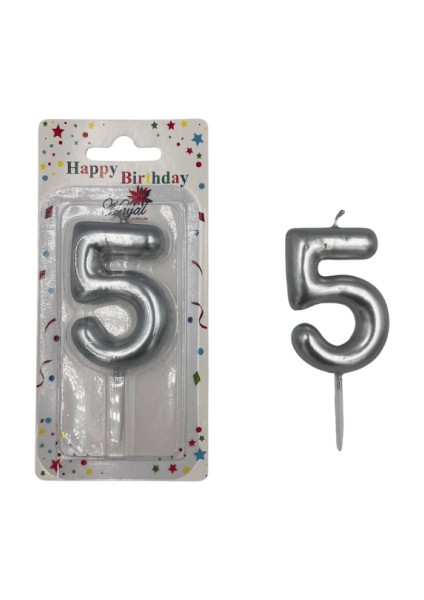 mum Rakam 5 Yaş Gümüş Lüks