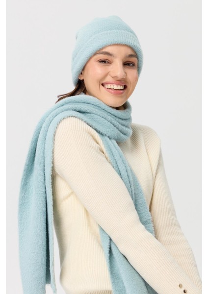 Kadın Triko Afrodit Kaşkol Mint fırsatları