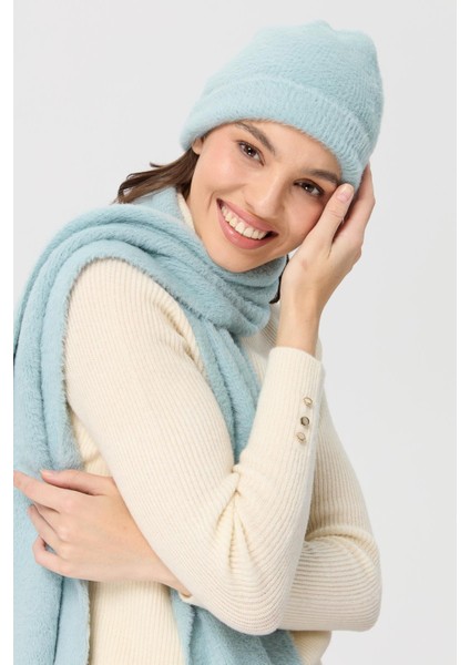 Kadın Triko Afrodit Kaşkol Mint indirimleri