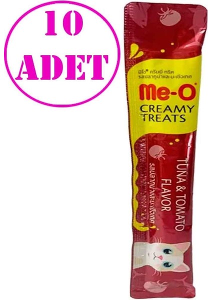 Meo Ton Balıklı ve Domatesli Likit Kedi Ödülü Tekli 15 gr 10 Ad