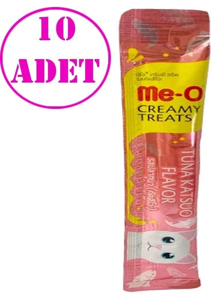 Meo Ton Balıklı ve Katsuo Balıklı Likit Kedi Ödülü Tekli 15 gr 10 Ad