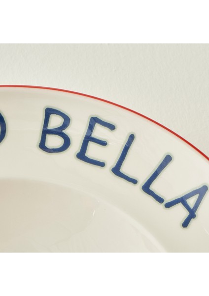 Line Porselen Makarna Tabağı Kırmızı (28 cm) fiyatları