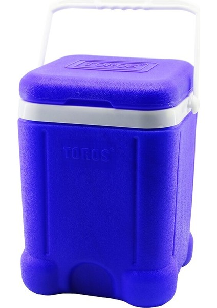 Toros 20LT Kare Buzluk Mavi Plastik Taşıma Kulplu BRKT-504248 (5024)