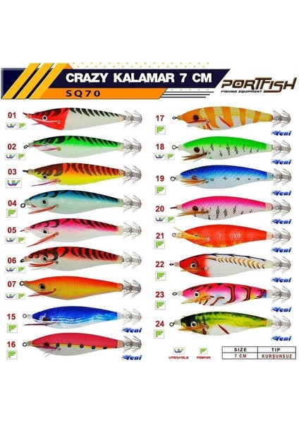Crazy Kalamar Zokası 7 cm 04