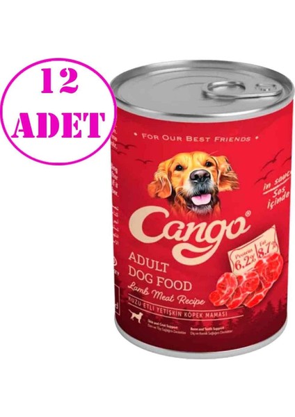 Köpek Konservesi Kuzu Etli 415 gr 12 Ad
