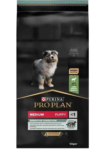 Pro Plan Puppy Sensitive Digeston Kuzu Etli Yavru Köpek Maması 12 kg