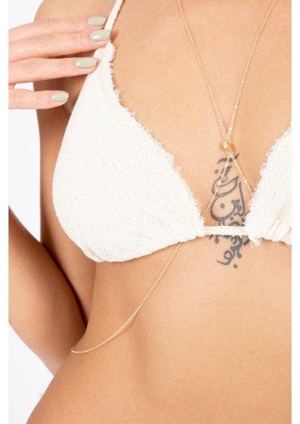 Sunbath Püsküllü Üçgen Bikini Üstü