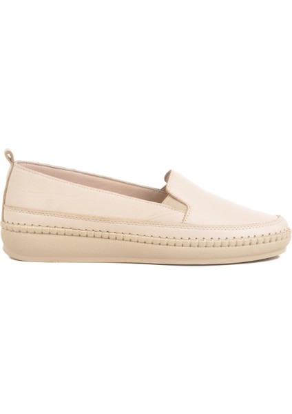 Taba Deri Anatomik Kadın Casual Ayakkabı F-7010 Z