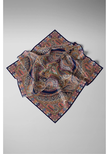 Twill Ipek Eşarp Lacivert modelleri