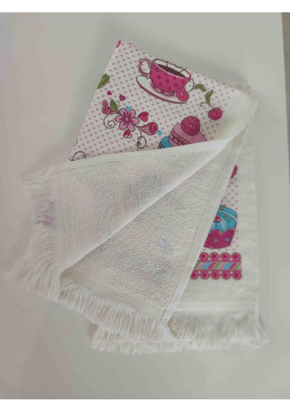 45 x 65 cm Çay Keyfi 2 Li Baskılı Mutfak Havlu