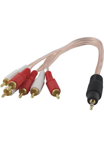 3.5 mm Stereo Erkek - 6 Tos Erkek 5+1 Ses Sistemi Kablosu