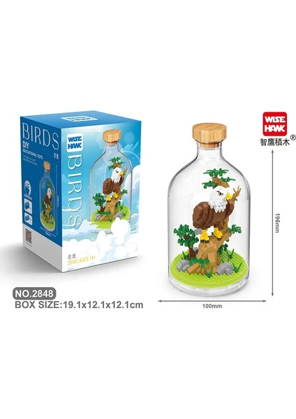 Moc Yapı Taşları Hayvan Modeli Kuş Kel Kartal Parrot Diy Montaj Tuğlaları Yaratıcı Oyunlar Koleksiyon Oyuncaklar Xmas Hediye Scolor: 2848 Kutu (Yurt Dışından)
