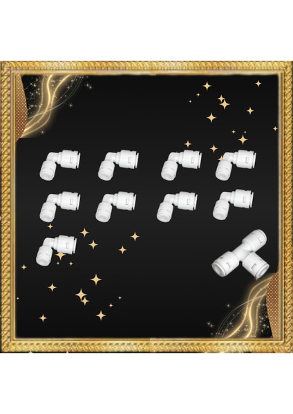Ligth Gastro Dnt Fıttıngs 9 L Dirsek 1 T Dirsek Set. Su Arıtma Cihazları Için