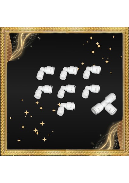 Ligth Gastro Dnt Fıttıngs 7 L Dirsek 1 T Dirsek Set. Su Arıtma Cihazları Için