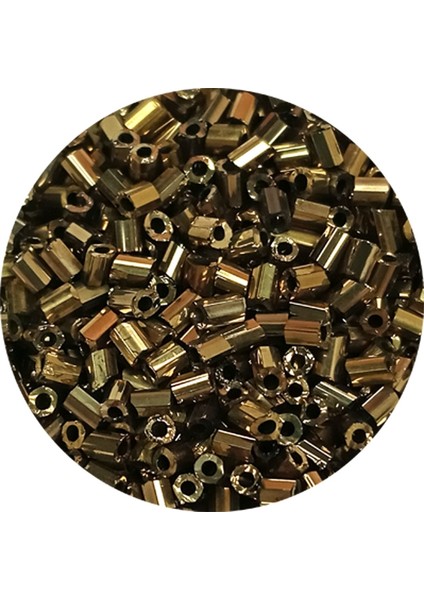 Kesme Cam Boncuk 2mm - 60 Gram - Metalik Sarı - Bnc390 fiyatları