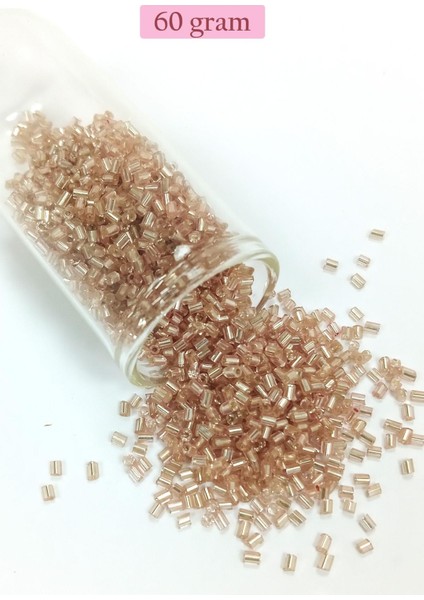 Kesme Cam Boncuk 2mm - 60 Gram - Açık Kahverengi - Bnc379