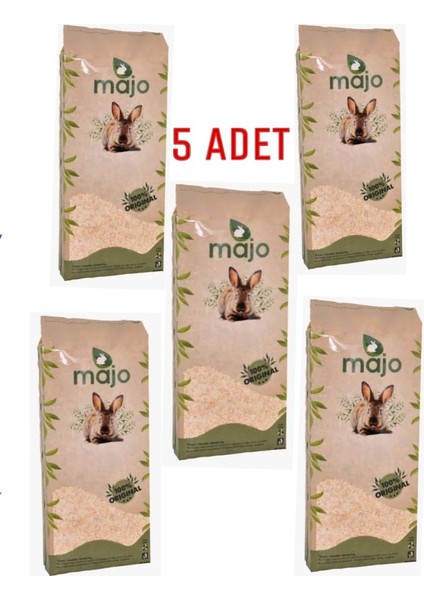 Tavşan Hamster Ginepig ve Kemirgen Tozsuz Çam Talaşı 5 Adet 15LT Sıkıştırılmış Paket
