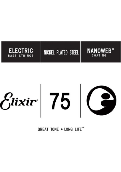 Nanoweb Coating Long Scale Tek Bas Gitar Teki (.075)