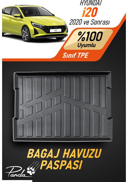 Hyundai I20 2020 Sonrası 4d Havuzlu Bagaj Havuzu