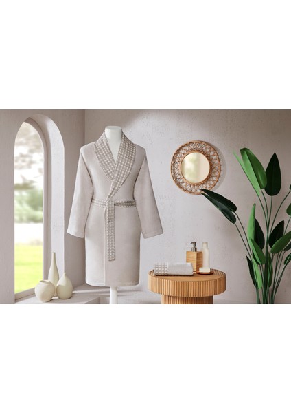 Aurea Saten Kumaşlı Şal Yaka Kadın Bornoz Seti fiyatları