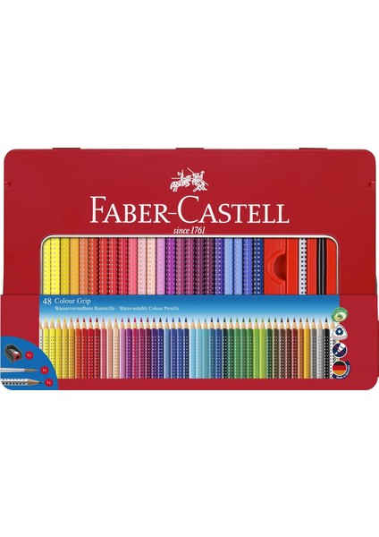 112448 - Renkli Kalem Colour Grip 48'li Adet Metal Kutu