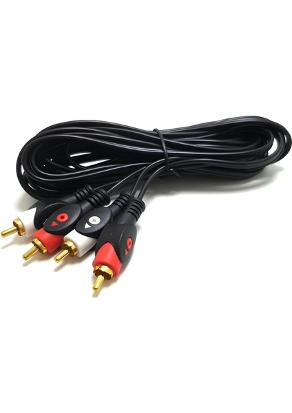 2 Rca - 2 Rca Ses Kablosu | 1.5m | Kristal Netliğinde Ses, Tak ve Çalıştır Kolaylığı!