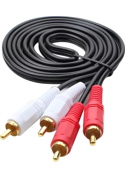 2 Rca - 2 Rca Ses Kablosu | 1.5m | Kristal Netliğinde Ses, Tak ve Çalıştır Kolaylığı!