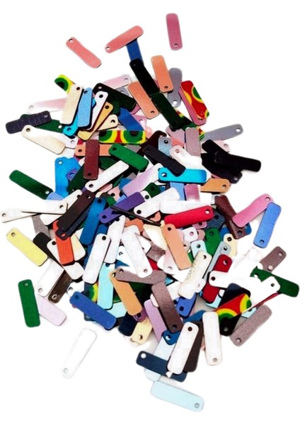 Karışık Renkler 15 X 5 Mm Dantel Oya Yazma Halhal Abiye Lazer Kesim Pul 600 Adet / 24 Gram modelleri