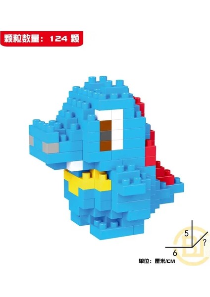 Dıy Pokemon Blokları Küçük Çizgi Film Mini Yapı Bloğu Pikachu Charizard Eevee Mewtwo Anime Montaj Eylem Modeli Bebek Oyuncakları Renk: 252 (Yurt Dışından)