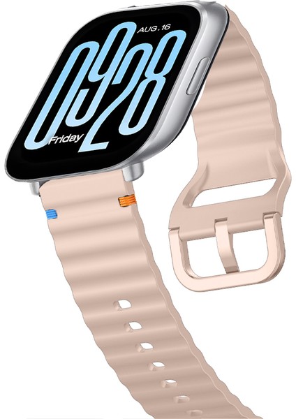 Redmi Watch 5 Lite 5 Active Ile Uyumlu Dalga Desenli Tokalı Yumusaş Soft Silikon Kordon