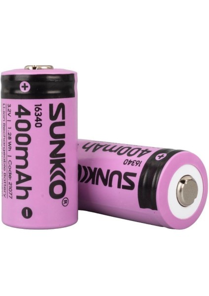 Ifr 3.2 Volt 400 Mah 16340 Şarj Edilebilir Pil (Tekli)